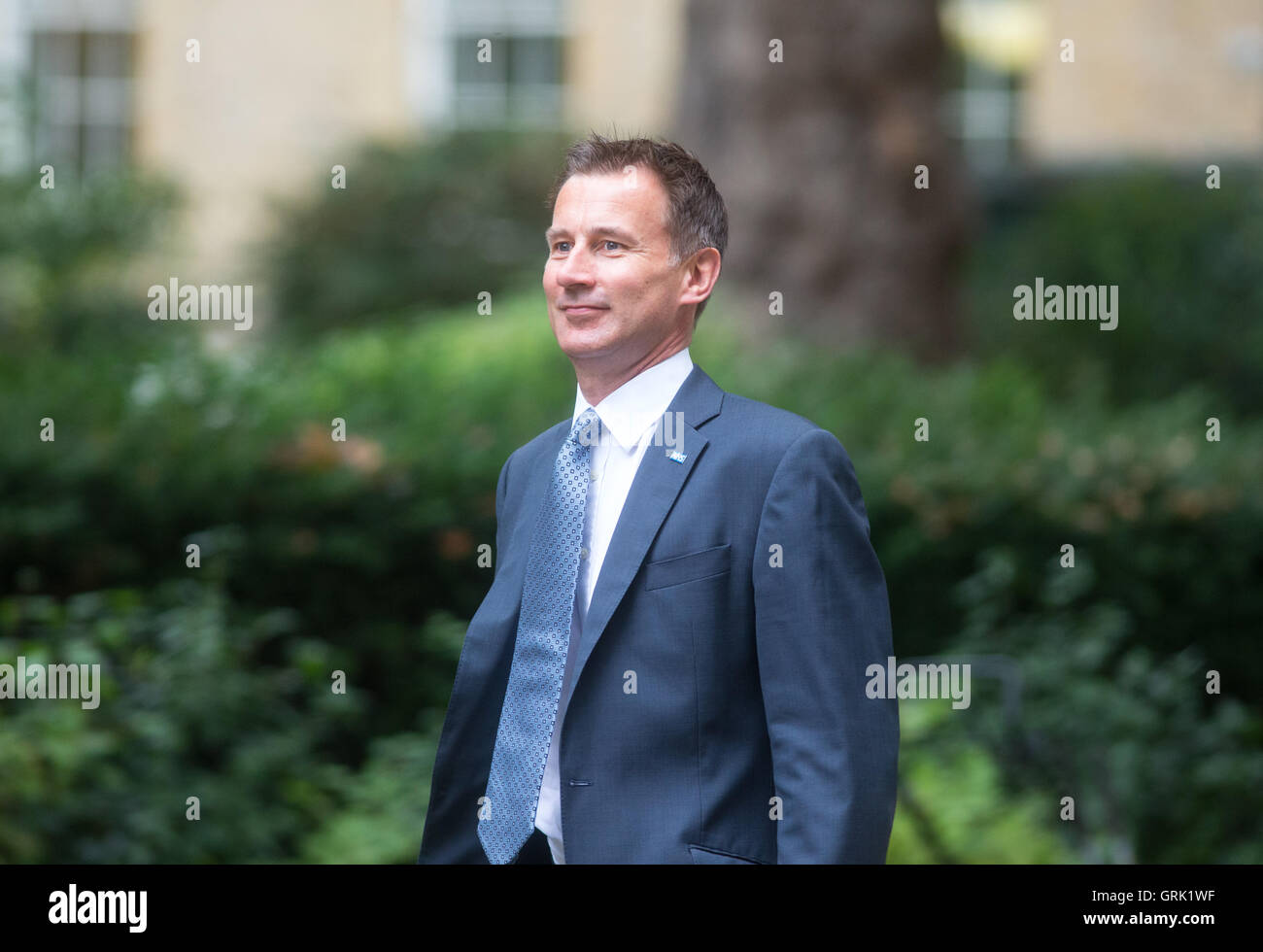 Segretaria di salute,Jeremy Hunt,arriva a Downing Street per una riunione del gabinetto Foto Stock