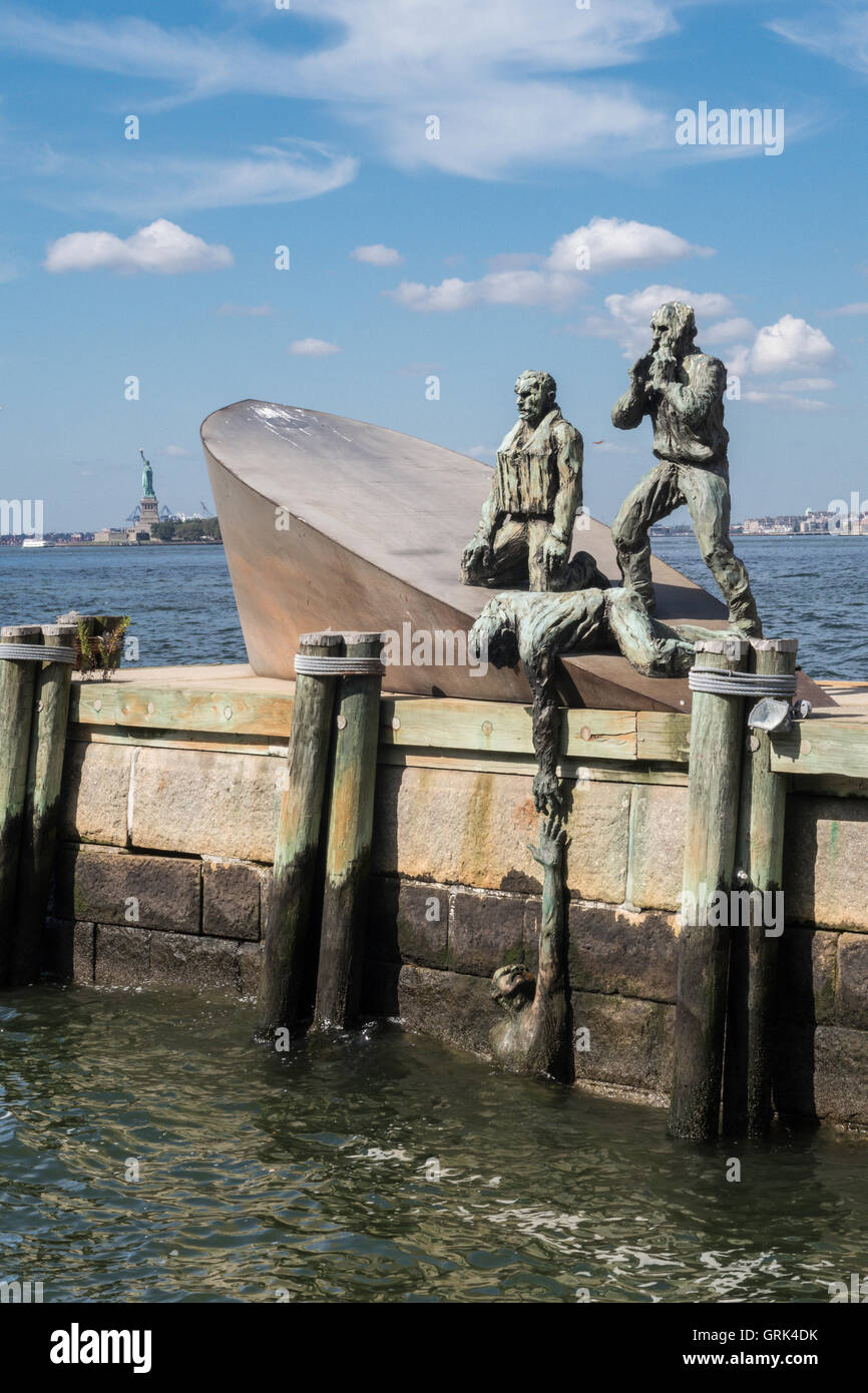 American Merchant marinai " Memorial, NYC Foto Stock