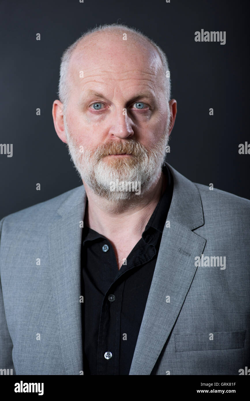 Poeta scozzese, musicista e scrittore Don Paterson OBE, FRSL. Foto Stock