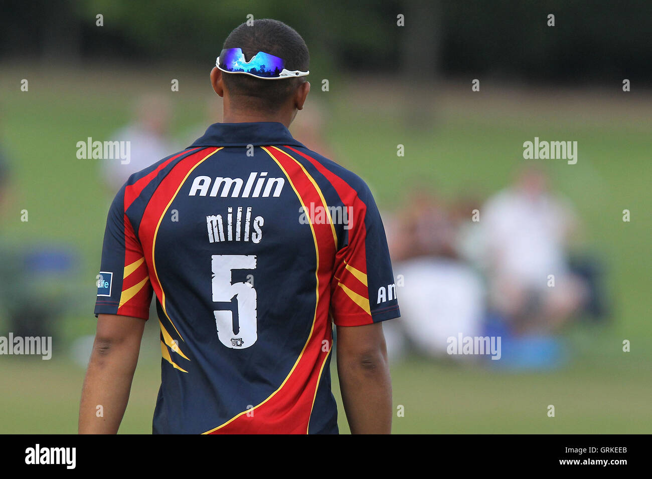 Tymal mulini di Essex - Upminster CC vs Essex CCC - Graham Napier beneficio corrispondono a Cricket Upminster Park - 09/09/12 Foto Stock