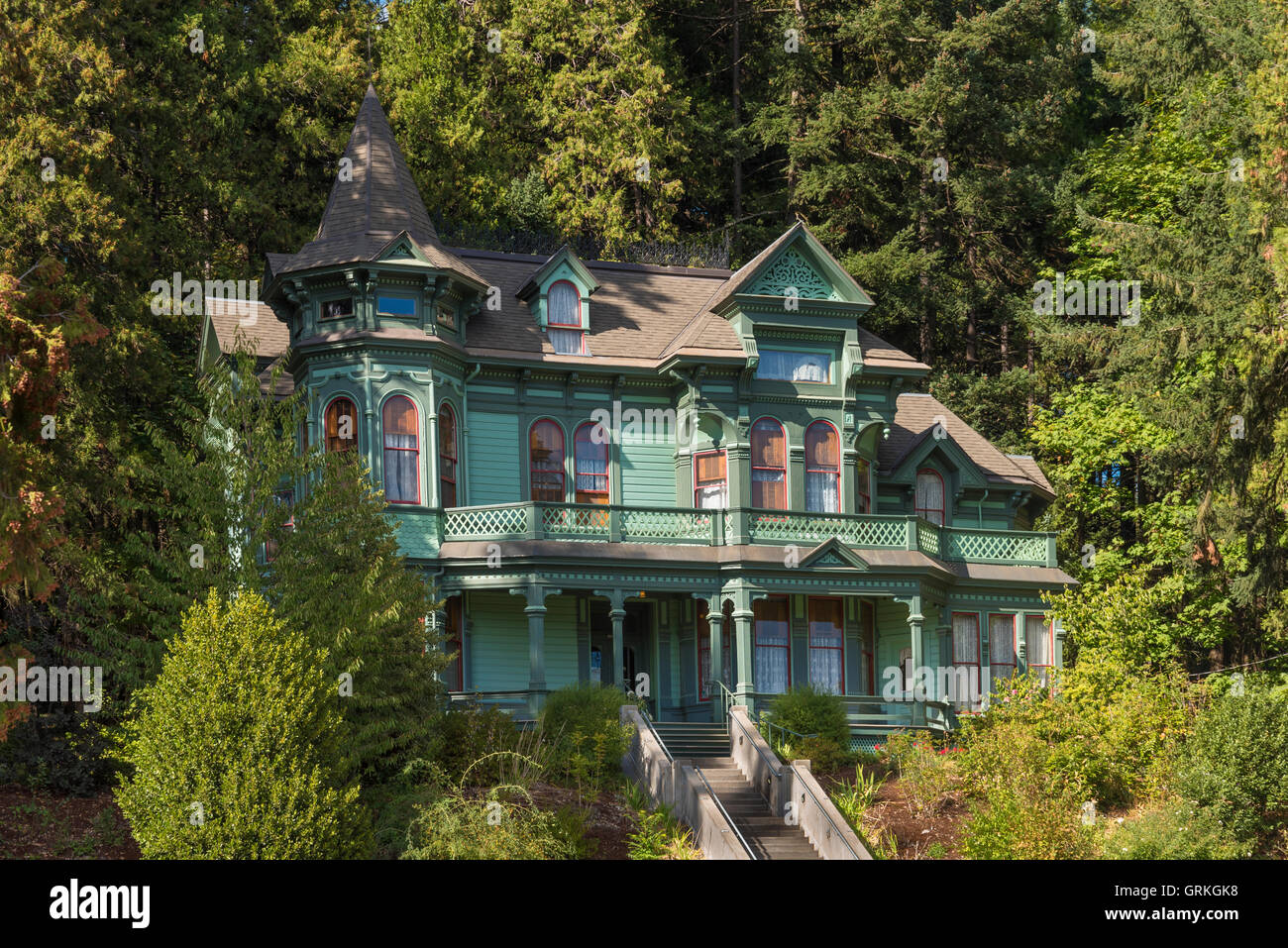 Il Shelton McMurphey Johnson House di Eugene, Oregon. Foto Stock
