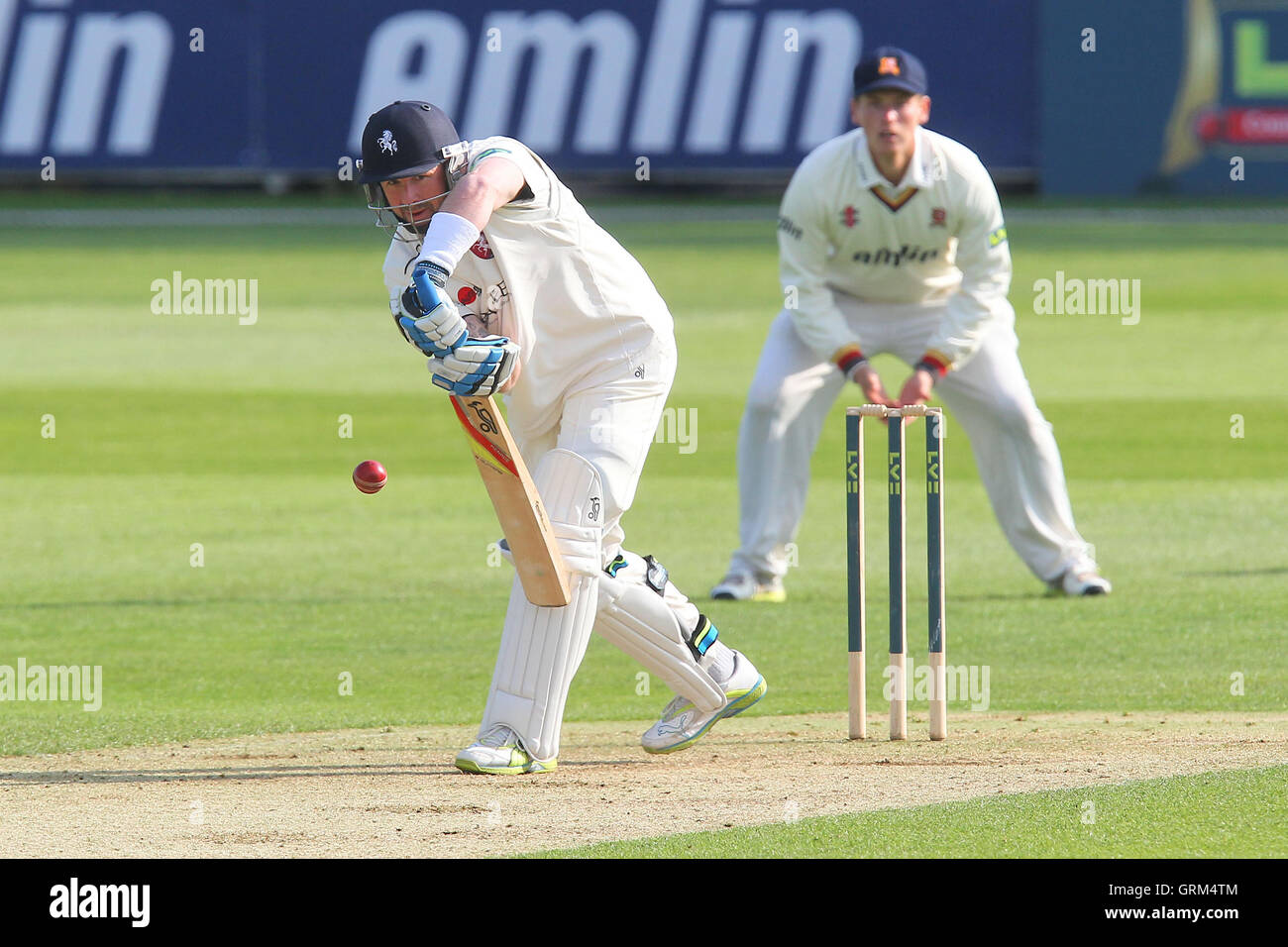 Darren Stevens in azione di ovatta per Kent - Essex CCC vs Kent CCC - LV County Championship Division due Cricket presso l'Essex County Ground, Chelmsford - 23/05/13 Foto Stock