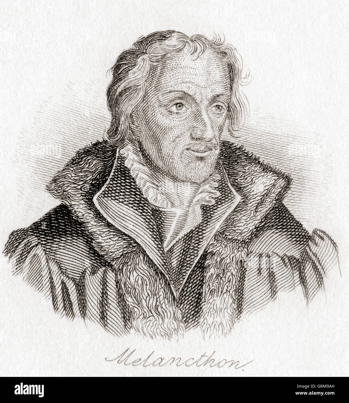 Filippo Melantone, 1497 - 1560, nato Philipp Schwartzerdt. Autore tedesco, riformatore umanista e teologo ed educatore. Foto Stock
