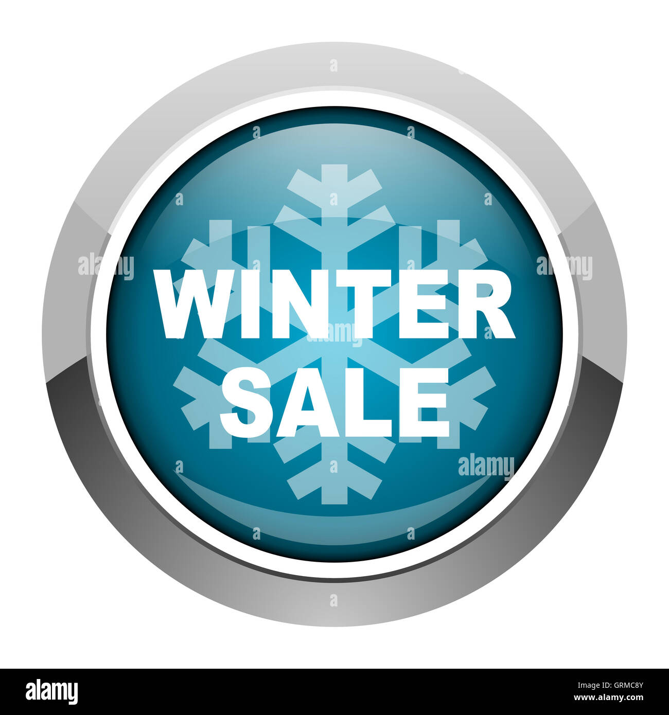 Inverno vendita icona Foto Stock