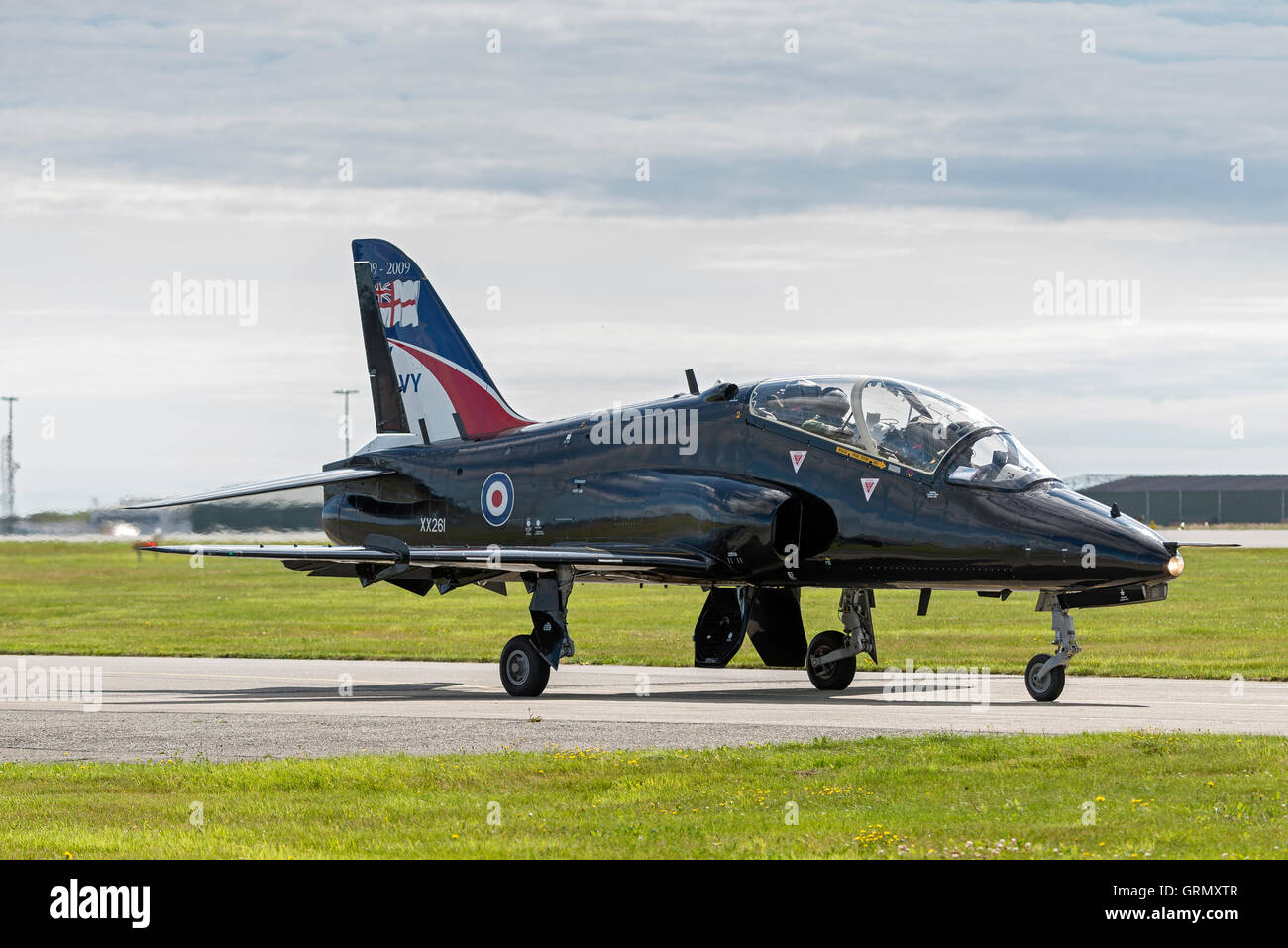 Hawk T1 Raf Valley Anglesey North Wales UK Foto Stock
