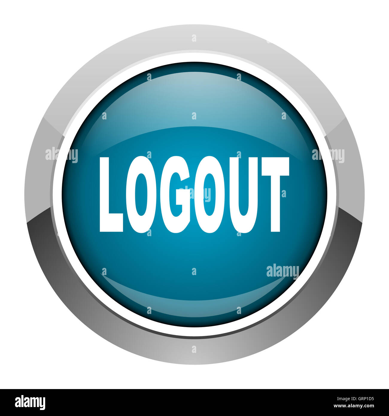 icona di logout Foto Stock