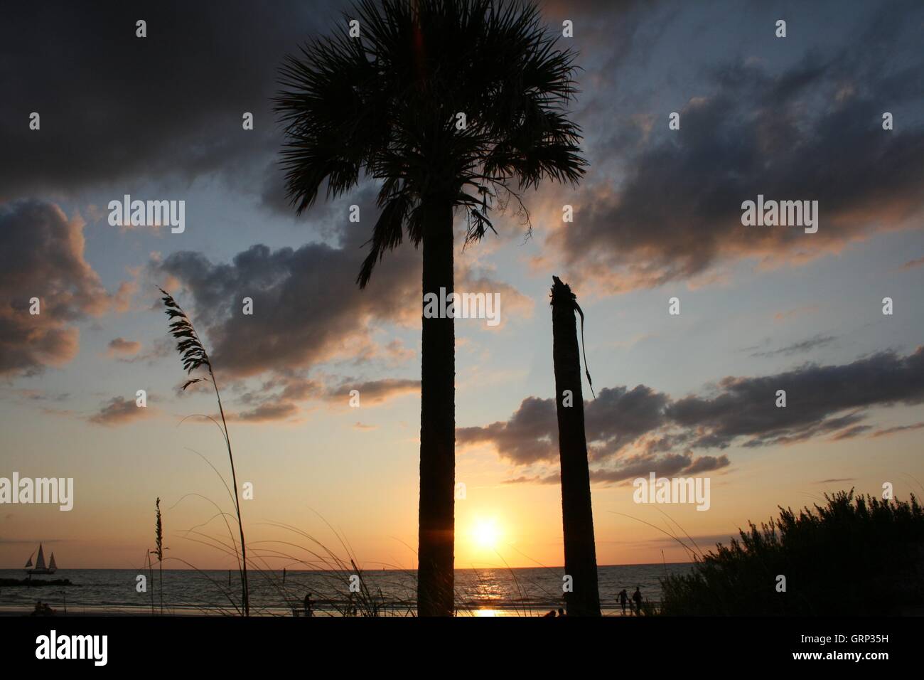 Sunset Beach Foto Stock