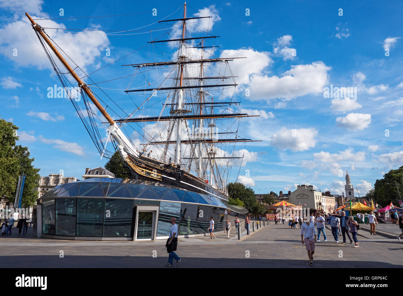 Cutty Sark Clipper Ship a Greenwich, Londra England Regno Unito Regno Unito Foto Stock