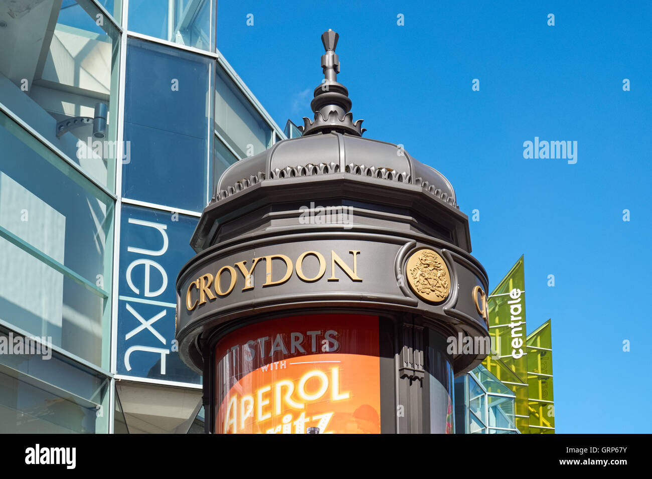 Estremità nord strada pedonale a Croydon, Londra England Regno Unito Regno Unito Foto Stock