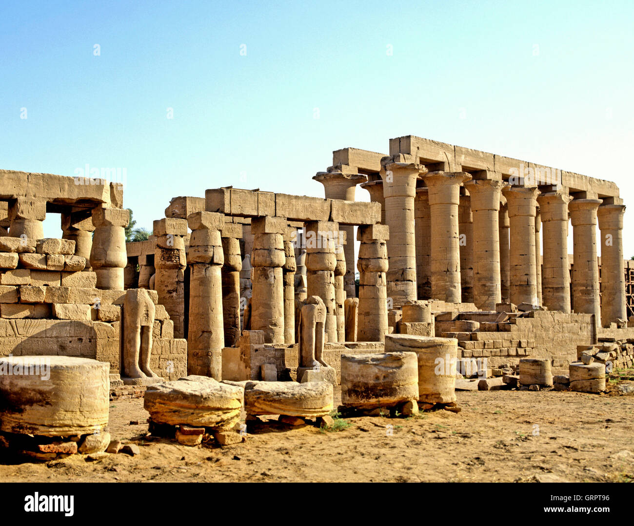 Tempio di Luxor, Luxor, l'Alto Egitto Foto Stock