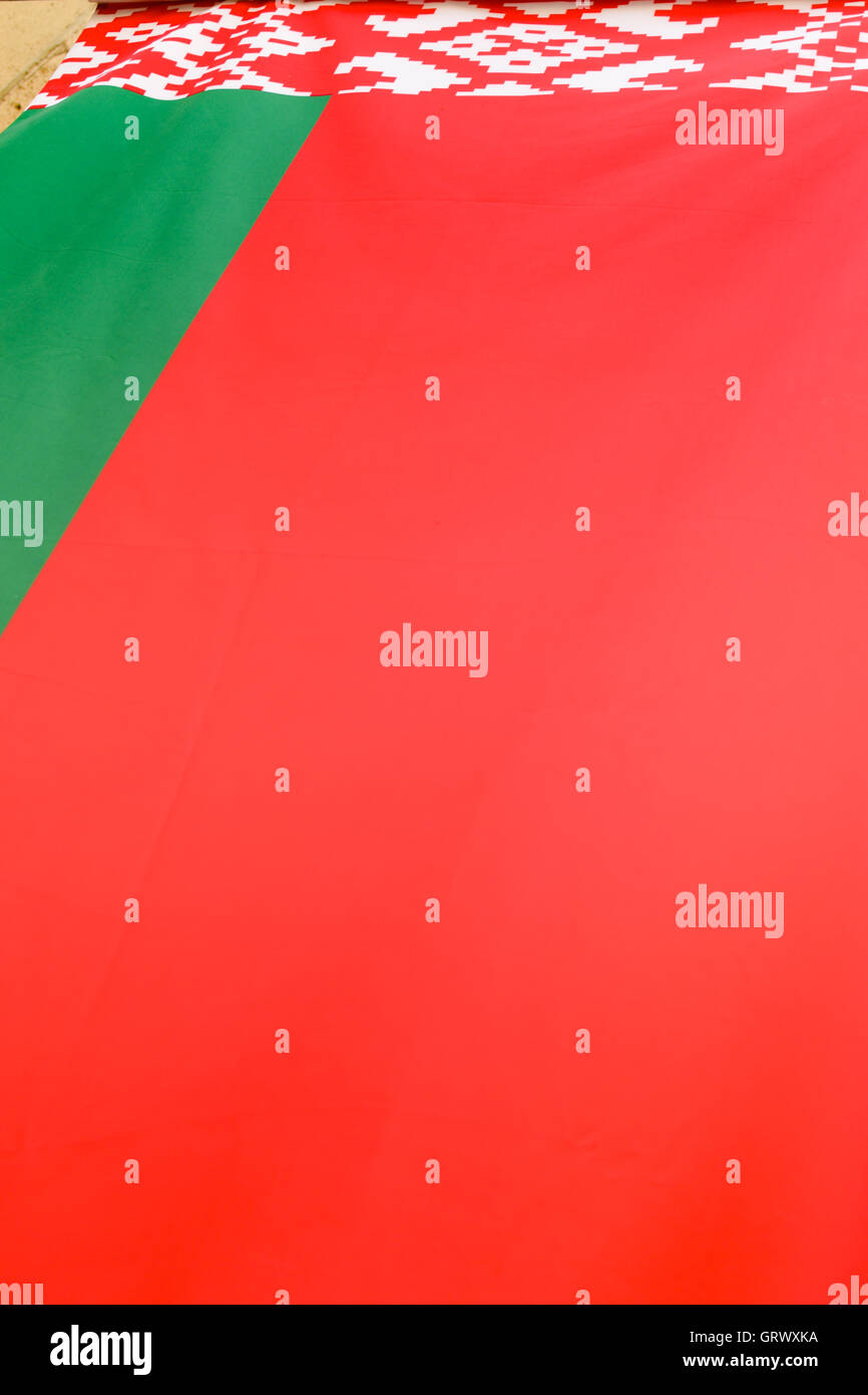 Bandiera della Bielorussia Foto Stock