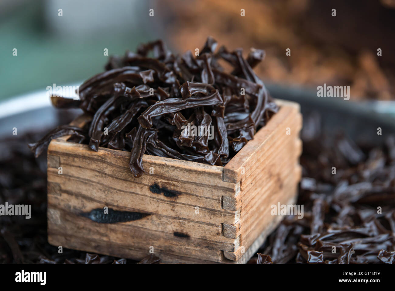 La Corea del cibo tradizionale essiccato acorn jelly Foto Stock