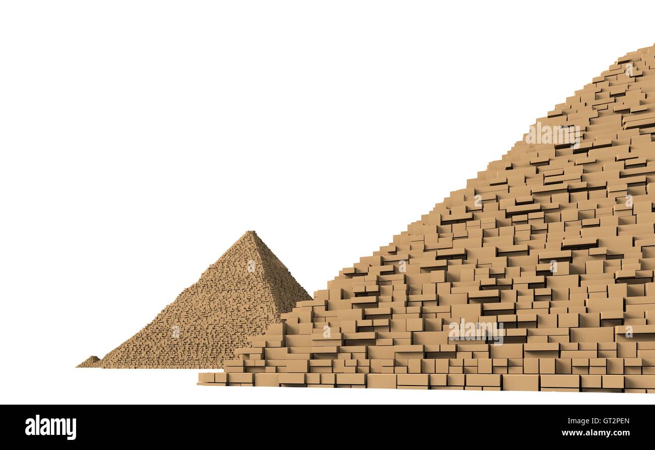 La Piramide di Giza complesso 5 Foto Stock