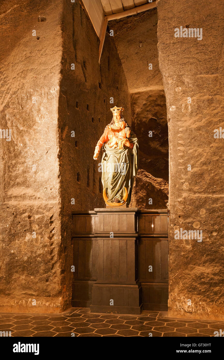 Le miniere di sale di Wieliczka nei pressi di Cracovia in Polonia. Foto Stock