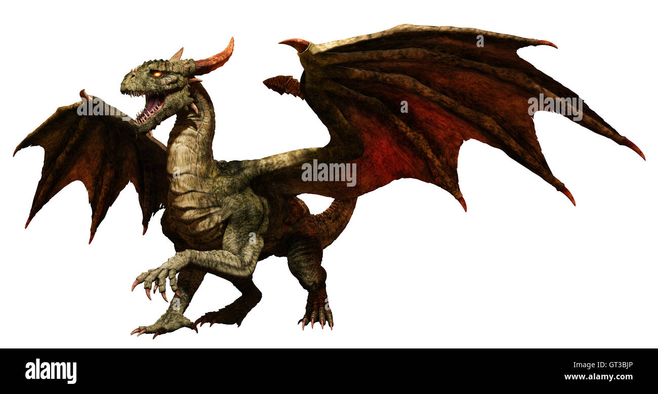 Drago verde Foto Stock