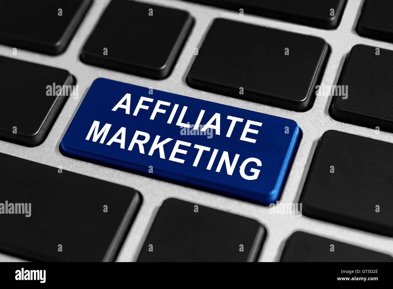 Il marketing di affiliazione pulsante sulla tastiera, il concetto di affari Foto Stock