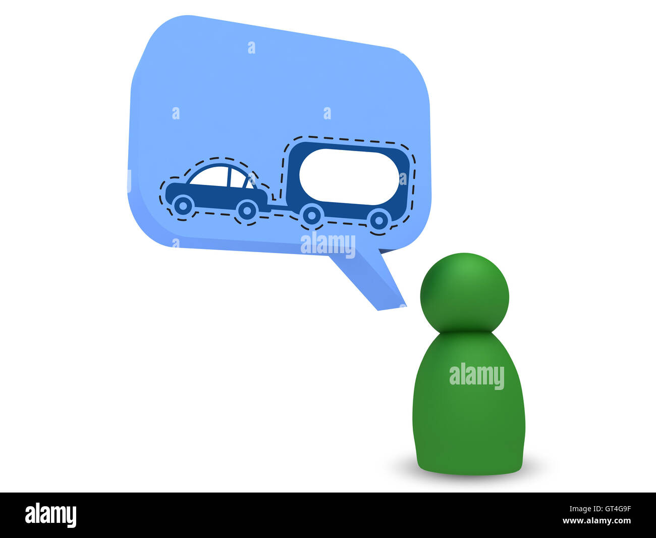 Il pensiero di carattere trasporto Foto Stock