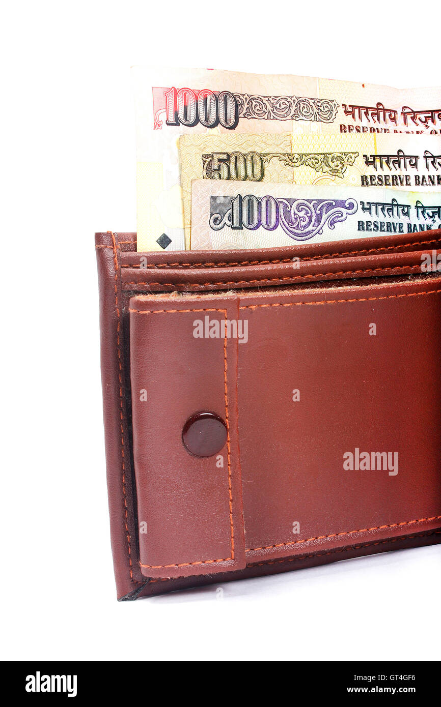 borsa di cuoio Foto Stock