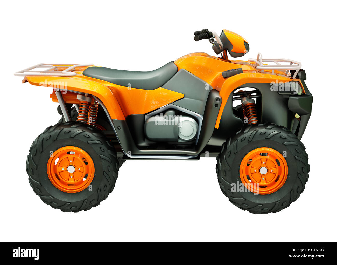 Quad bike isolato Foto Stock