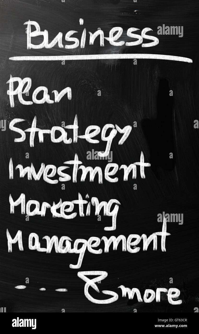 Business plan concept Foto Stock