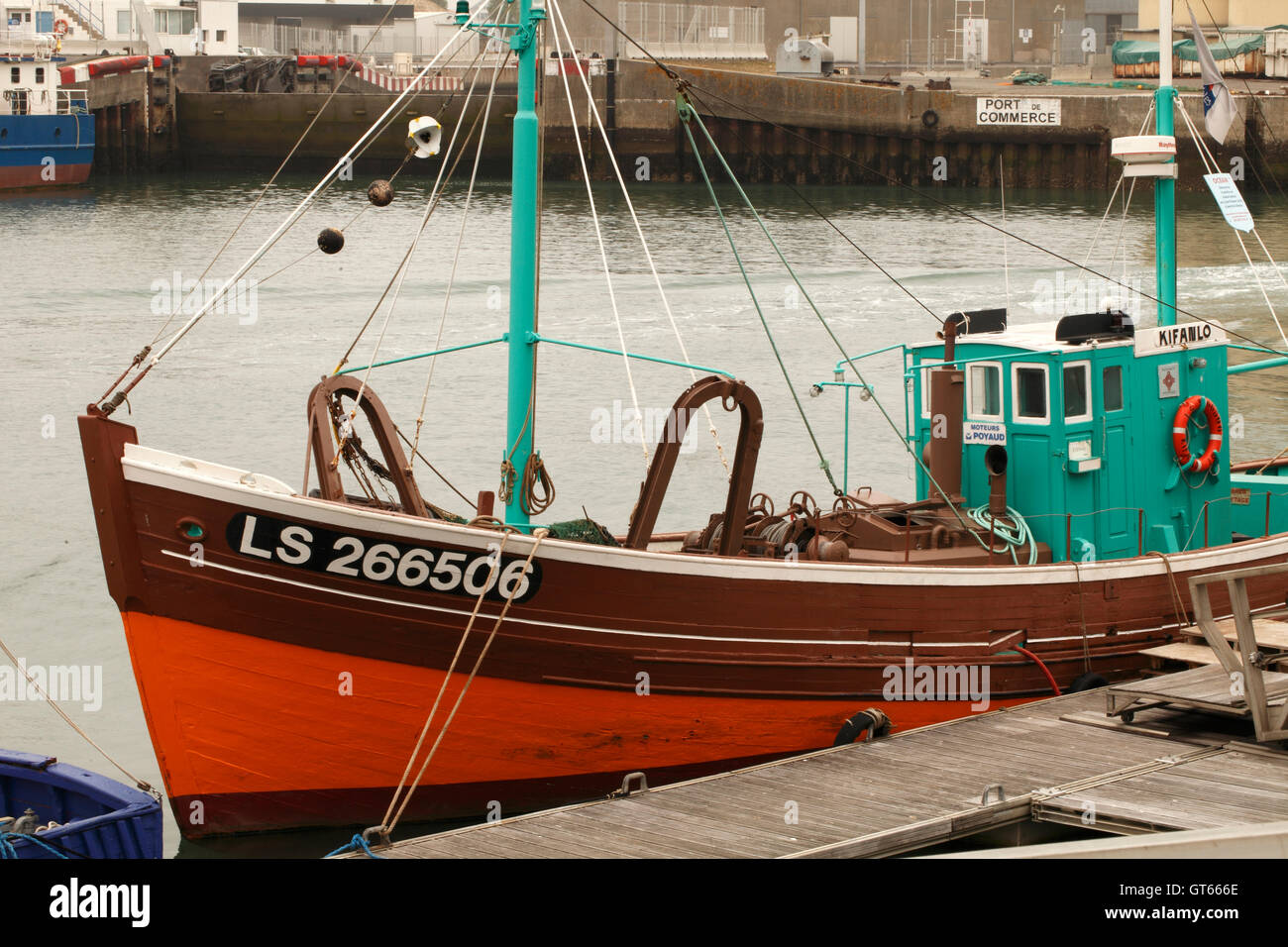 Tradizionale Francese della flotta di pesca a strascico Foto Stock