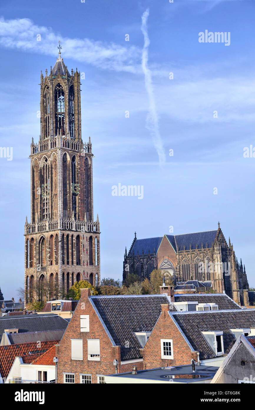 Dom Torre della cattedrale di San Martino a Utrecht, Paesi Bassi Foto Stock