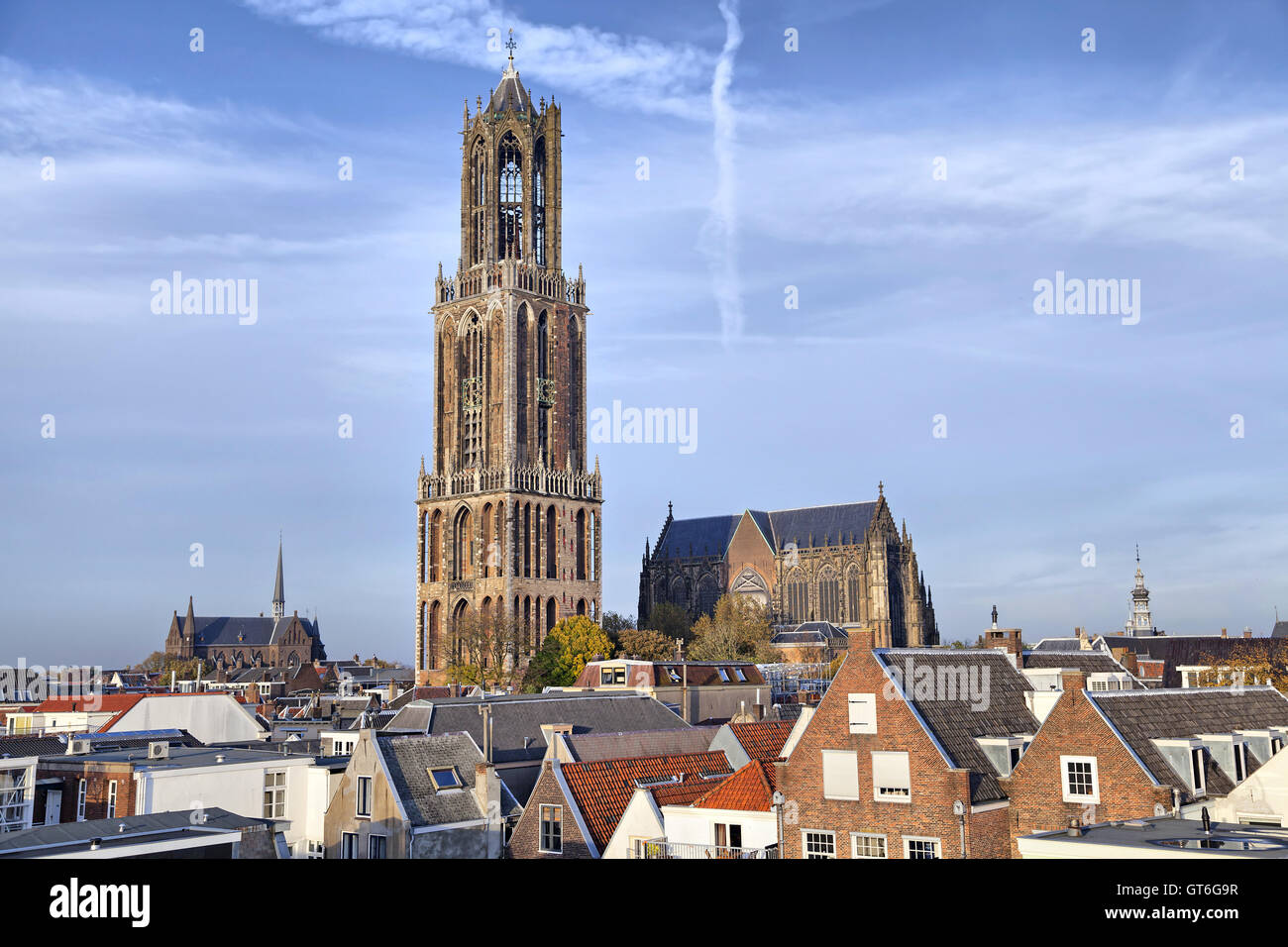 Dom Torre della cattedrale di San Martino a Utrecht, Paesi Bassi Foto Stock