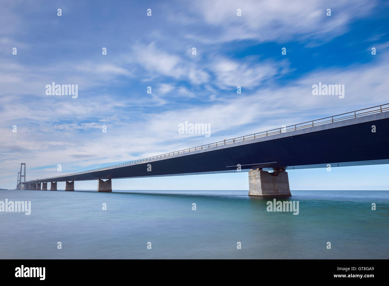 Cinghia grande ponte tra Fyn e Zelanda, Danimarca Foto Stock