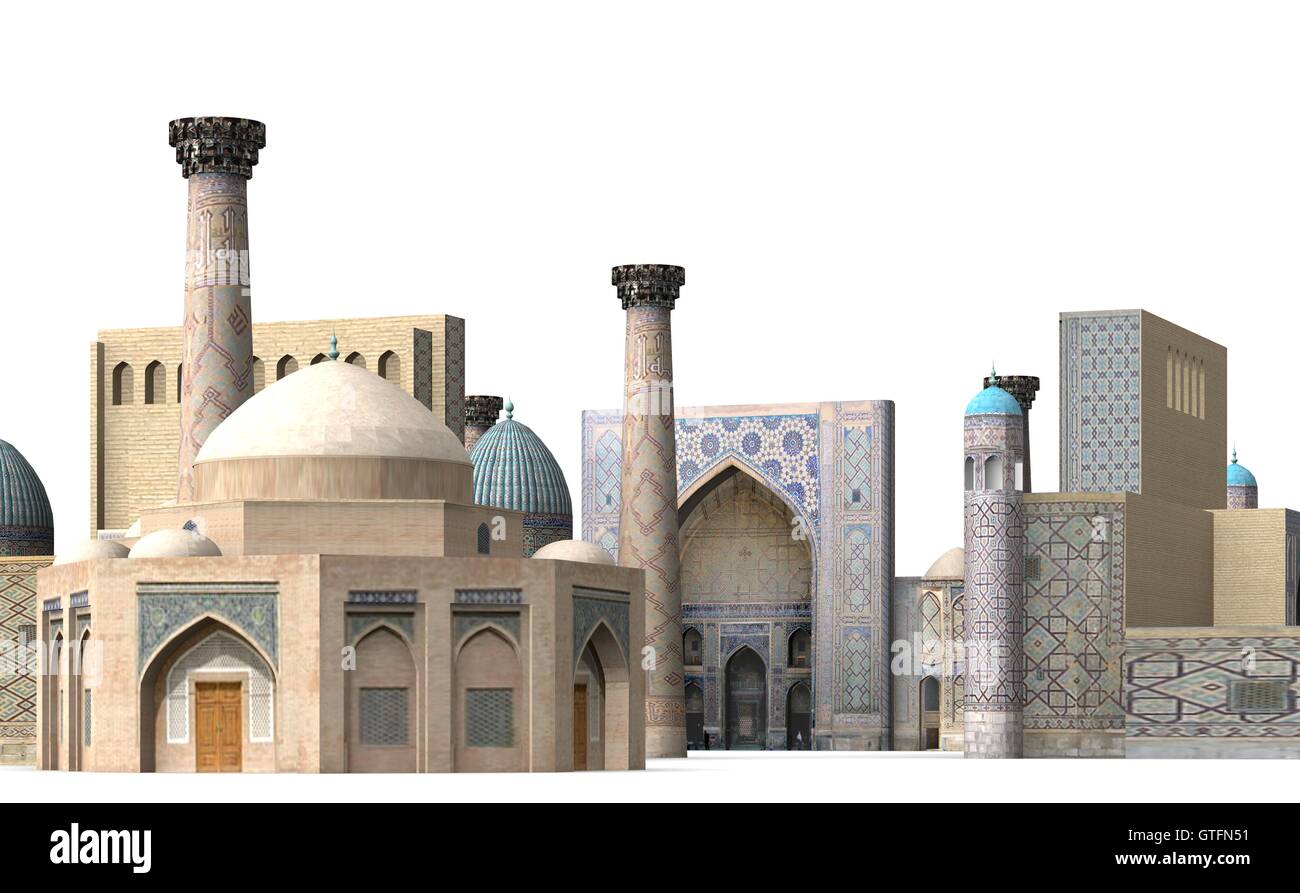 In Registan Samarcanda 5 Foto Stock