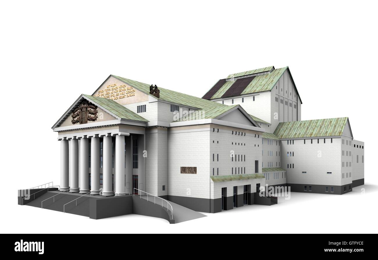 Theater Duisburg 4 Foto Stock