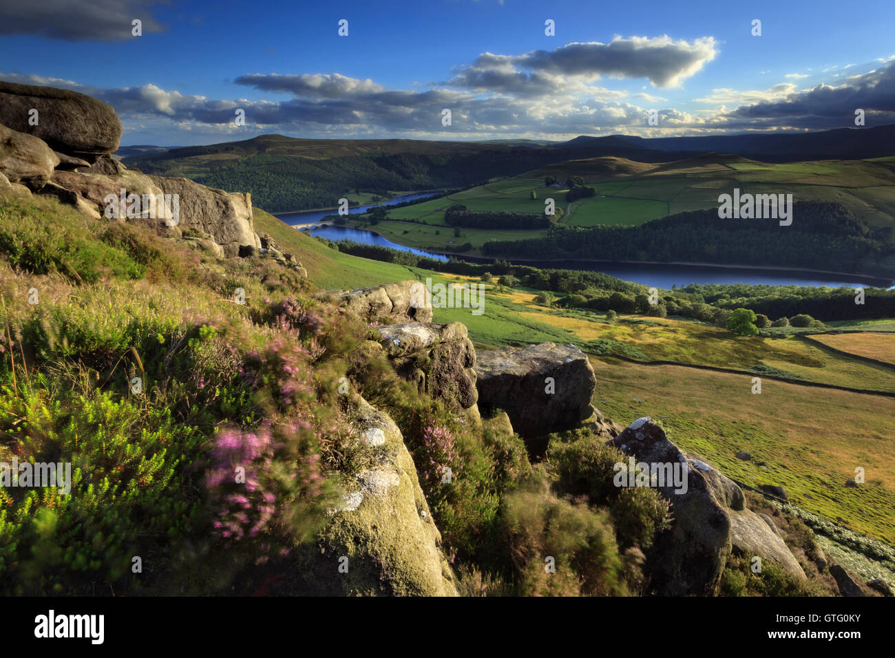 Derwent bordo nel Peak District Foto Stock