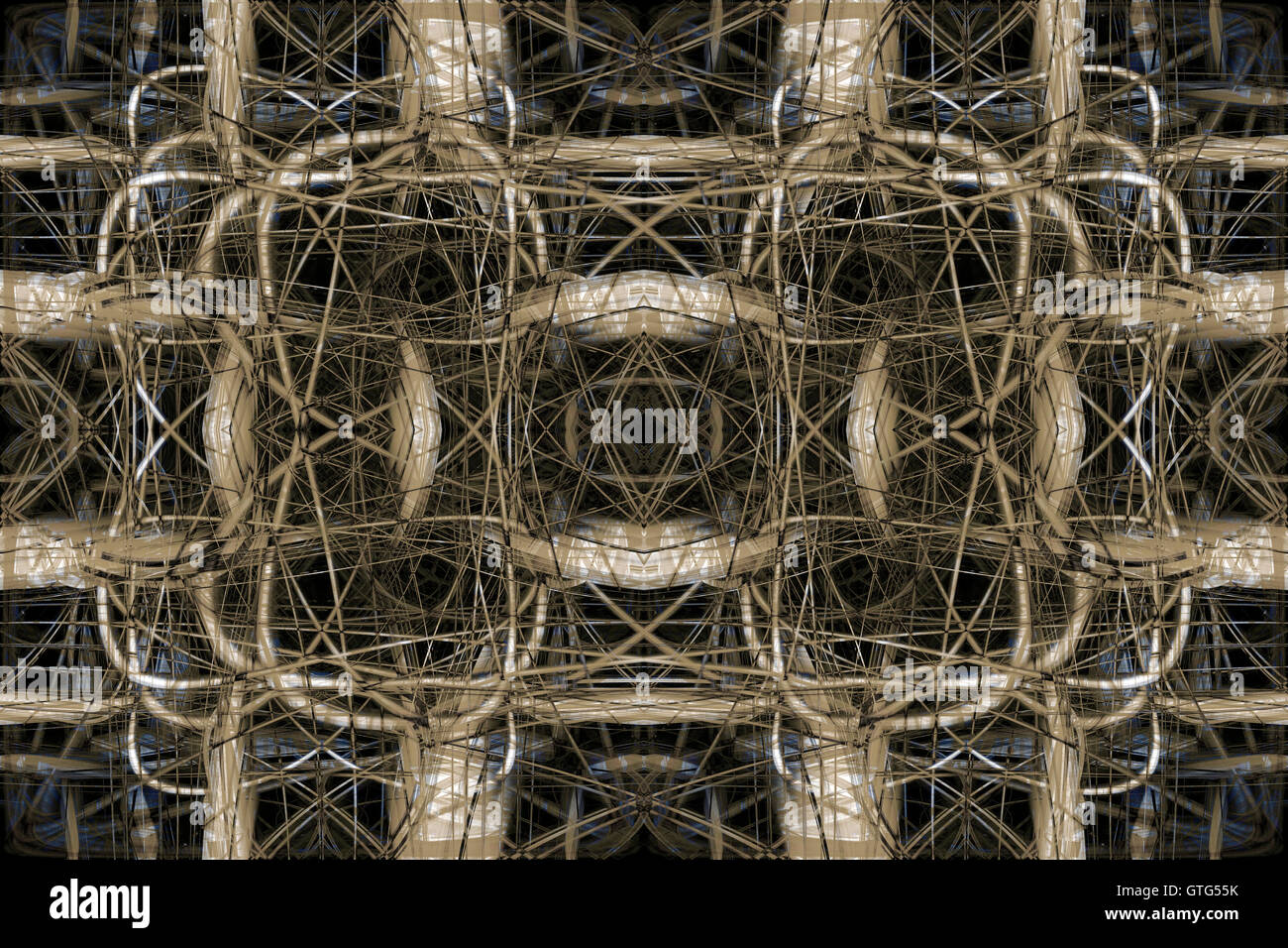 Abstract futuristico sfondo collegamenti Foto Stock