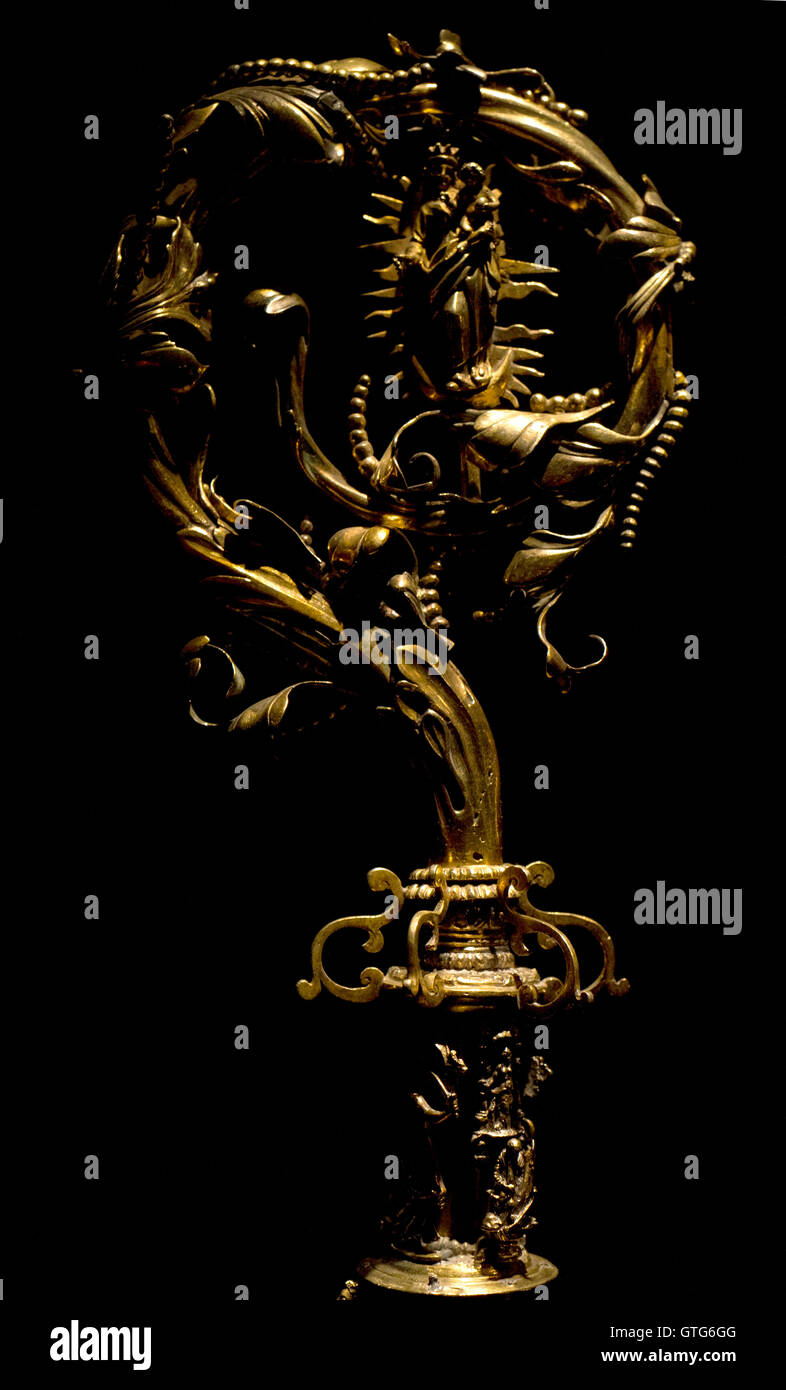 Guerra dei trent'anni (1618-1648). Bottino di guerra. Crosier di Johannes Dresselius, 1625, Monastero di Ebrach, Baviera. Storia svedese museo. Stoccolma. La Svezia. Foto Stock