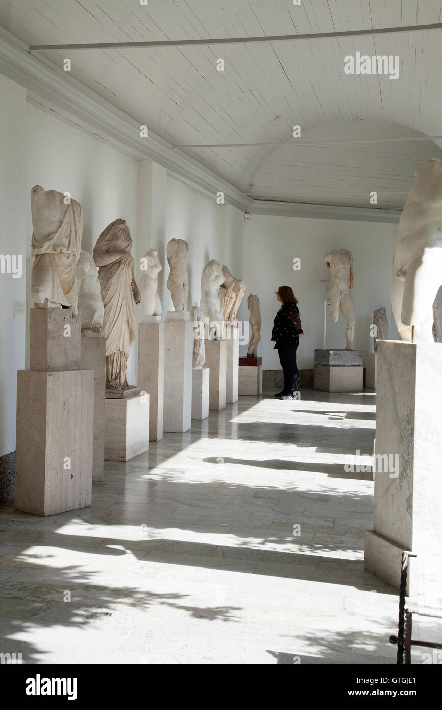 MILLES GÅRDEN Lidingö arcade con sculture antiche Foto Stock