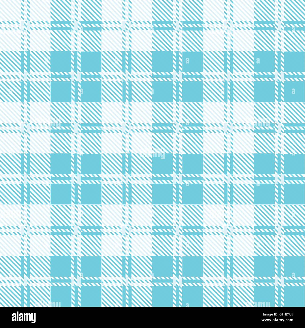 Un blu pallido e bianco in stile tartan background Illustrazione Vettoriale