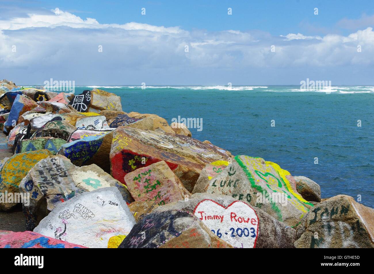 rocce colorate Foto Stock