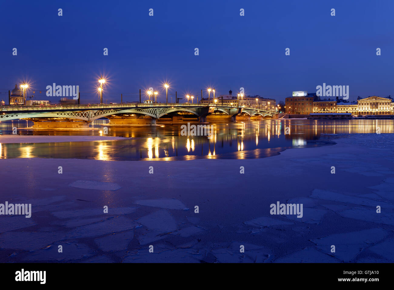 Ponte Blagoveshenskiy Foto Stock