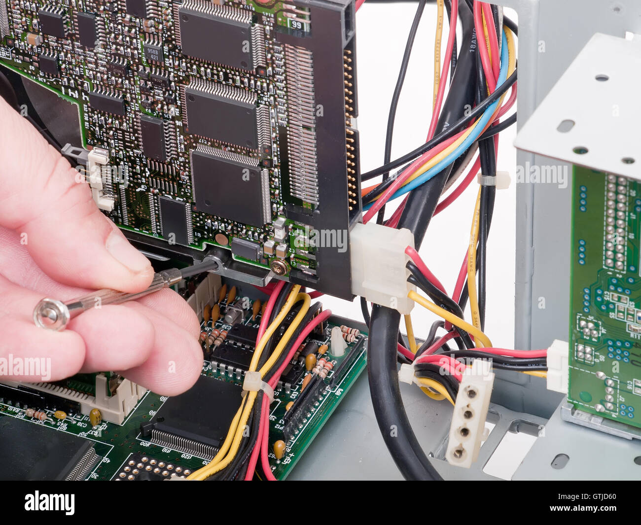 Riparazione computer Foto Stock