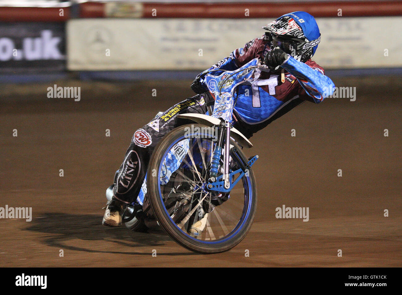 Riscaldare 6: Kauko Nieminen di Lakeside Lakeside Martelli vs Wolverhampton lupi - Elite League Speedway a Arena Essex Raceway - 01/04/11 Foto Stock