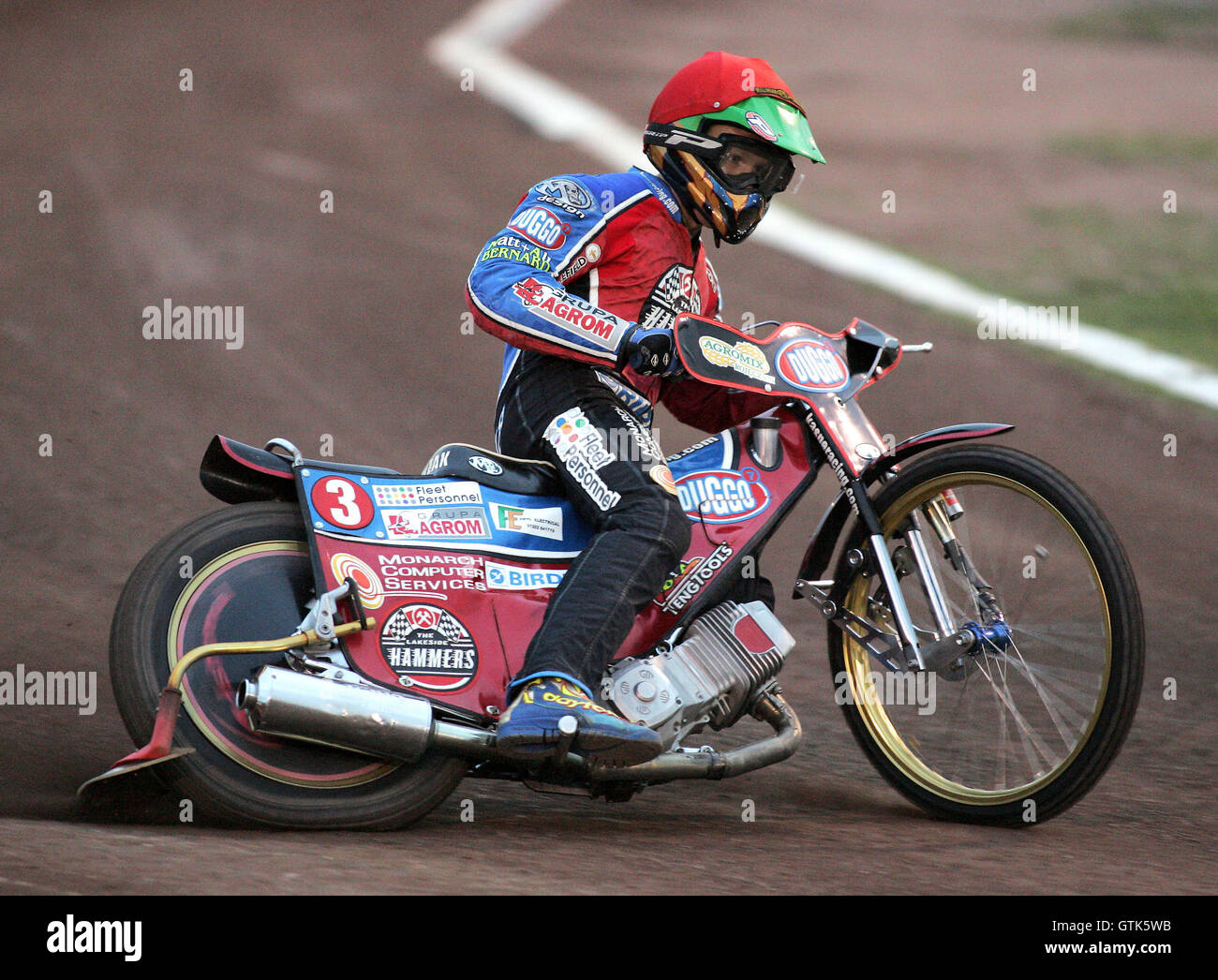 Kris Kasprzak di Lakeside Lakeside Martelli vs Swindon Robins - Sky Sport Elite League a Arena Essex, Hereford - 17/08/07 Foto Stock