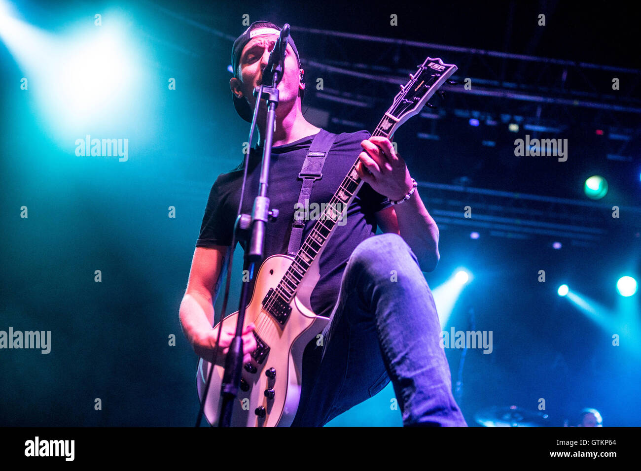 Australian rock band viva questa sera si esibisce dal vivo in Milano, Italia Foto Stock