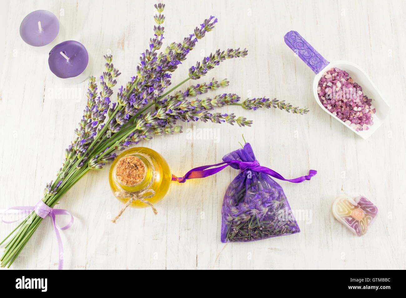 Prodotti Levender naturale set presente nella collezione Foto Stock