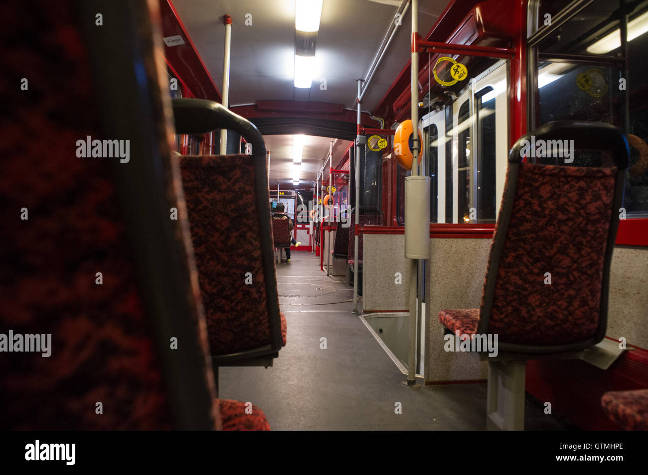 Trasporto pubblico gratuito nella città di Tallinn, Estonia Foto Stock