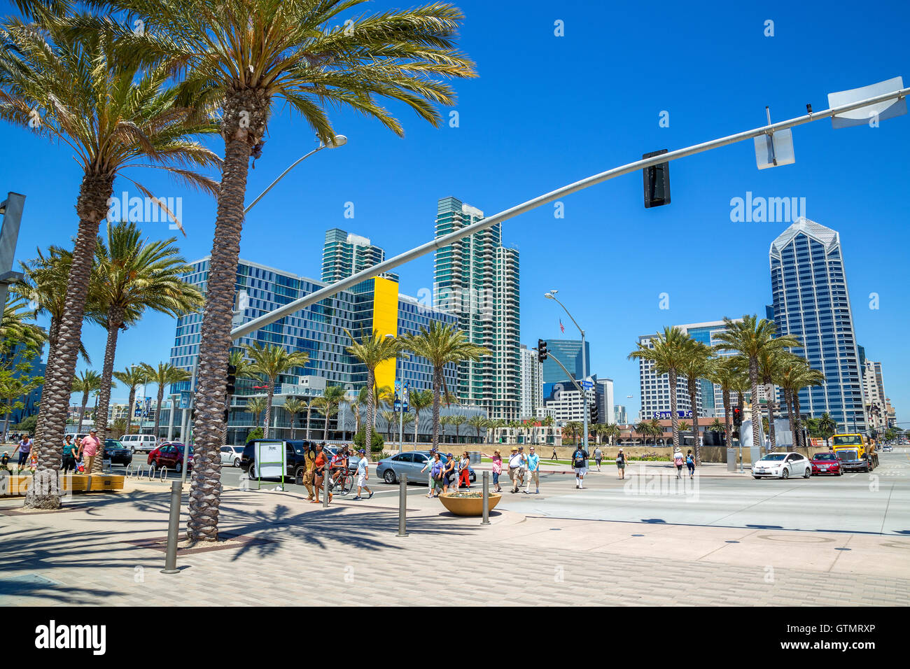 San Diego Downtown Bayside Area, California Foto Stock