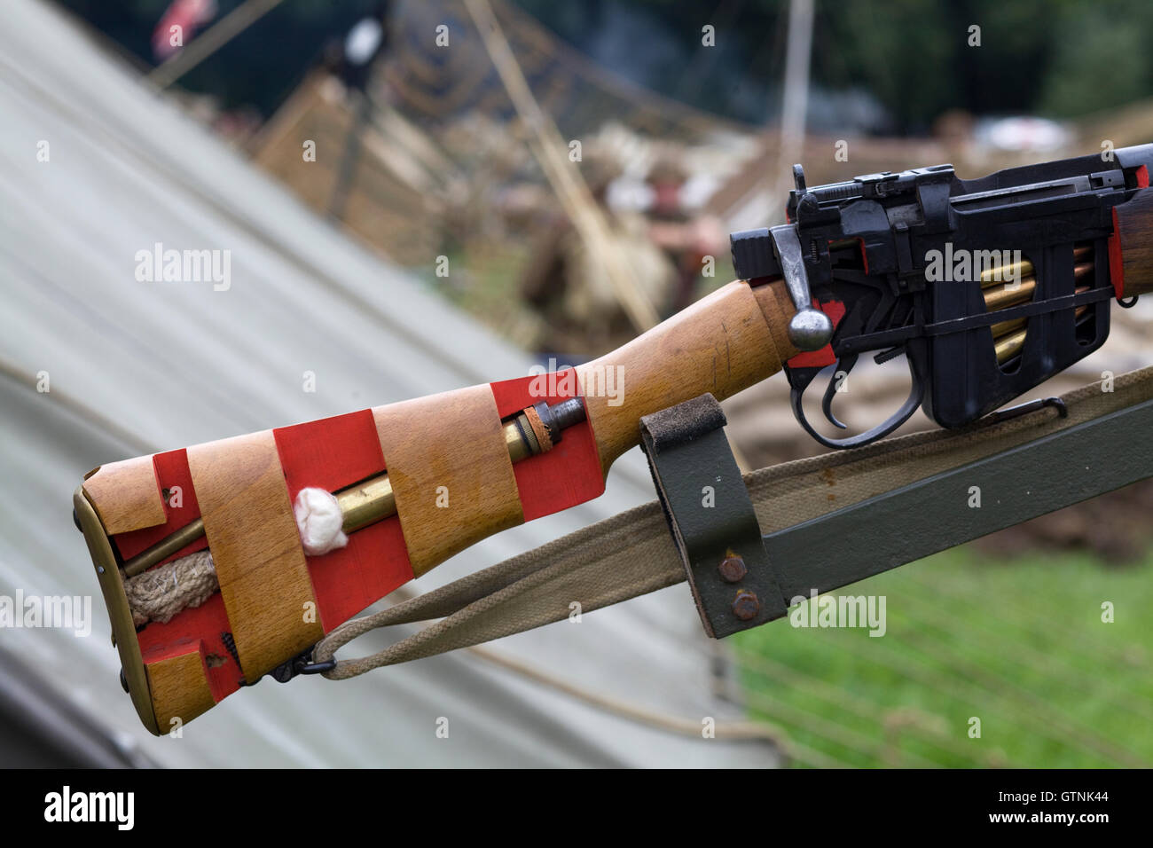 L'interno un lavoro di Enfield riffle di ripetizione Foto Stock