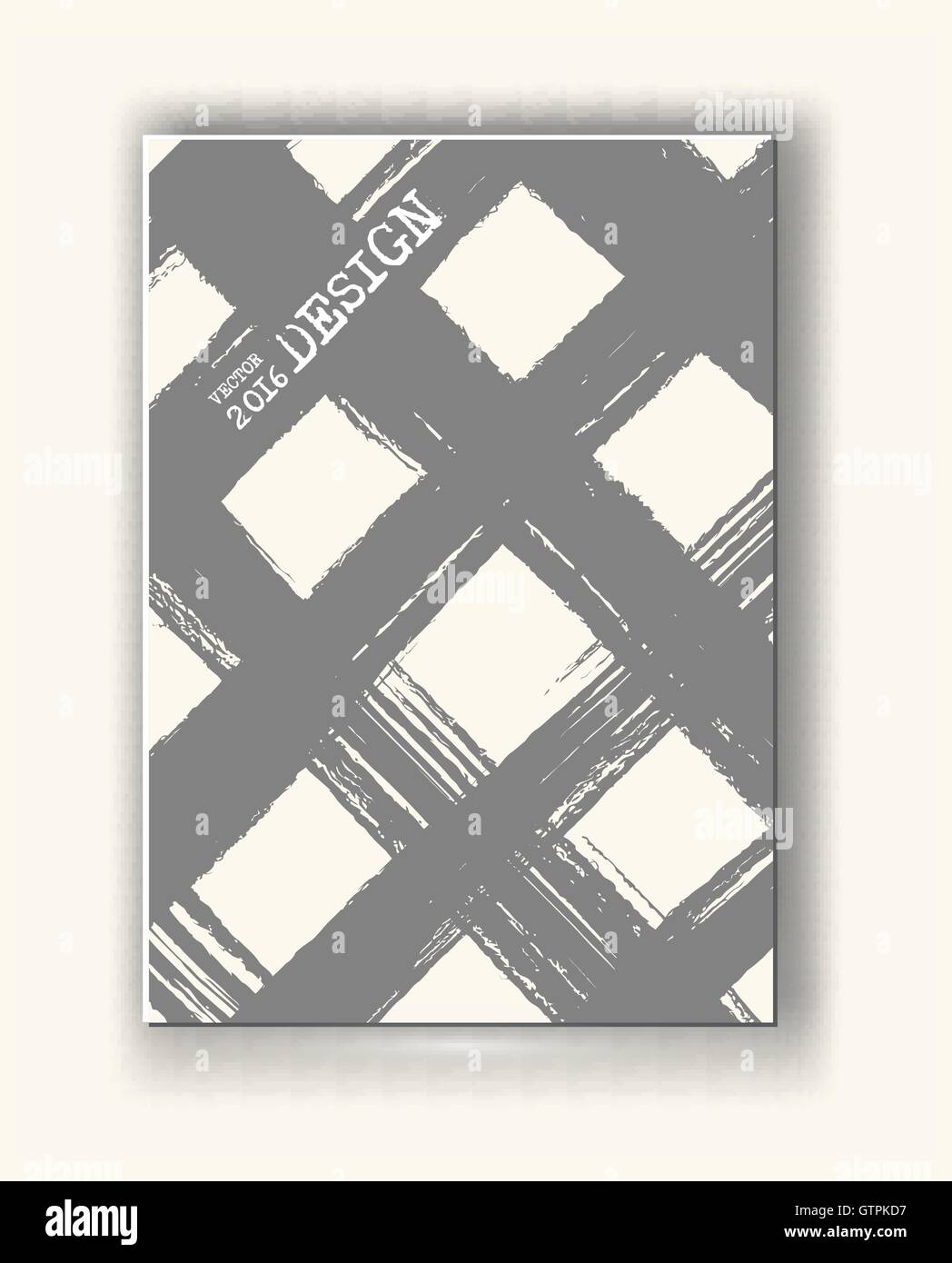 Brochure con cella monocromatica sfondi. Illustrazione Vettoriale