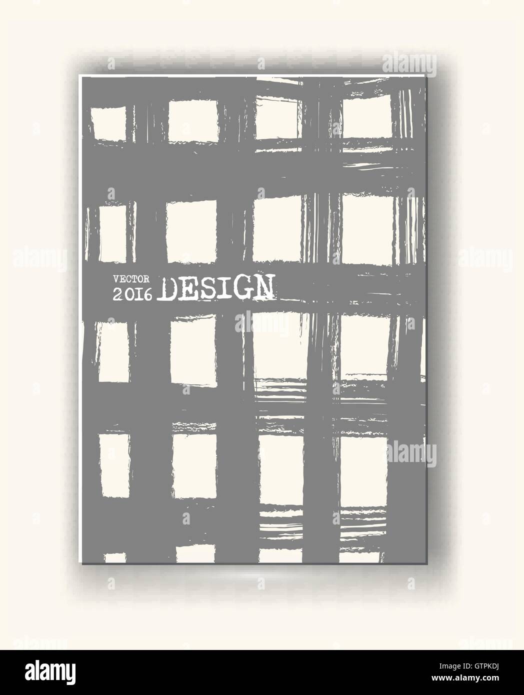 Brochure con cella monocromatica sfondi. Illustrazione Vettoriale