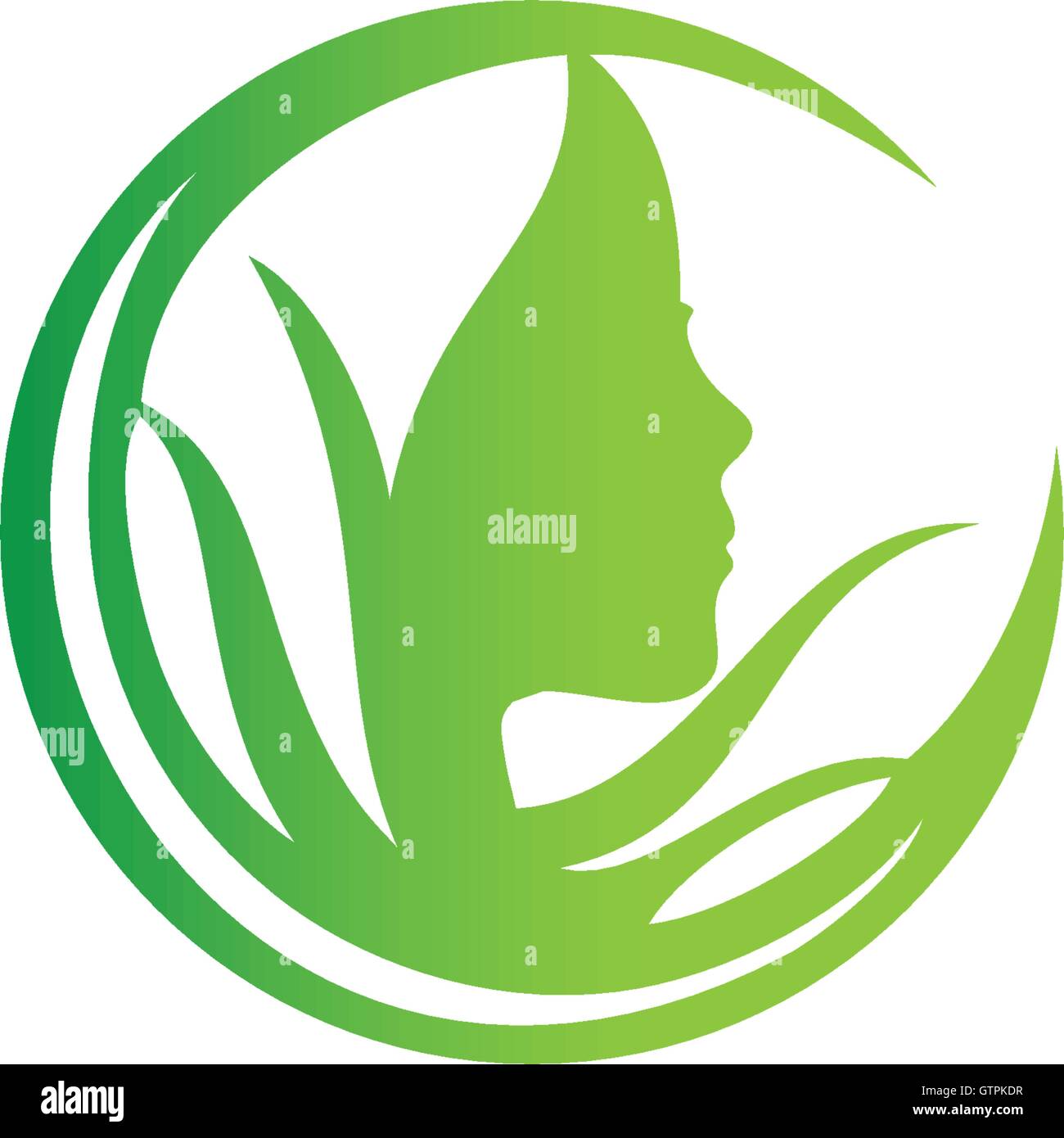 Donna faccia del profilo del logo. Donna faccia profilo isolato su sfondo bianco. Donna faccia profilo icona vettore illustrazione. Wom Illustrazione Vettoriale