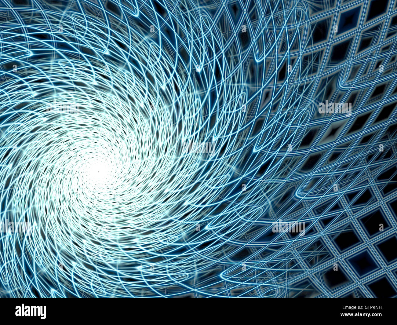 Abstract net spirale - generati digitalmente immagine Foto Stock