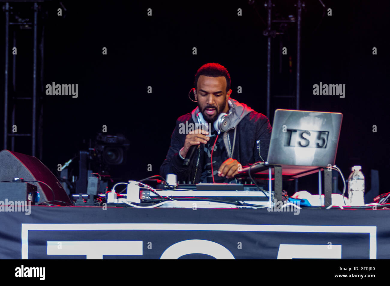 Robin Hill Country Park, Isle of Wight, Regno Unito. Decimo Sep, 2016. Craig David TS5 a Bestival Robin Hill Country Park Isle of Wight UK 10-09-16 Credito: James Houlbrook/Alamy Live News Foto Stock